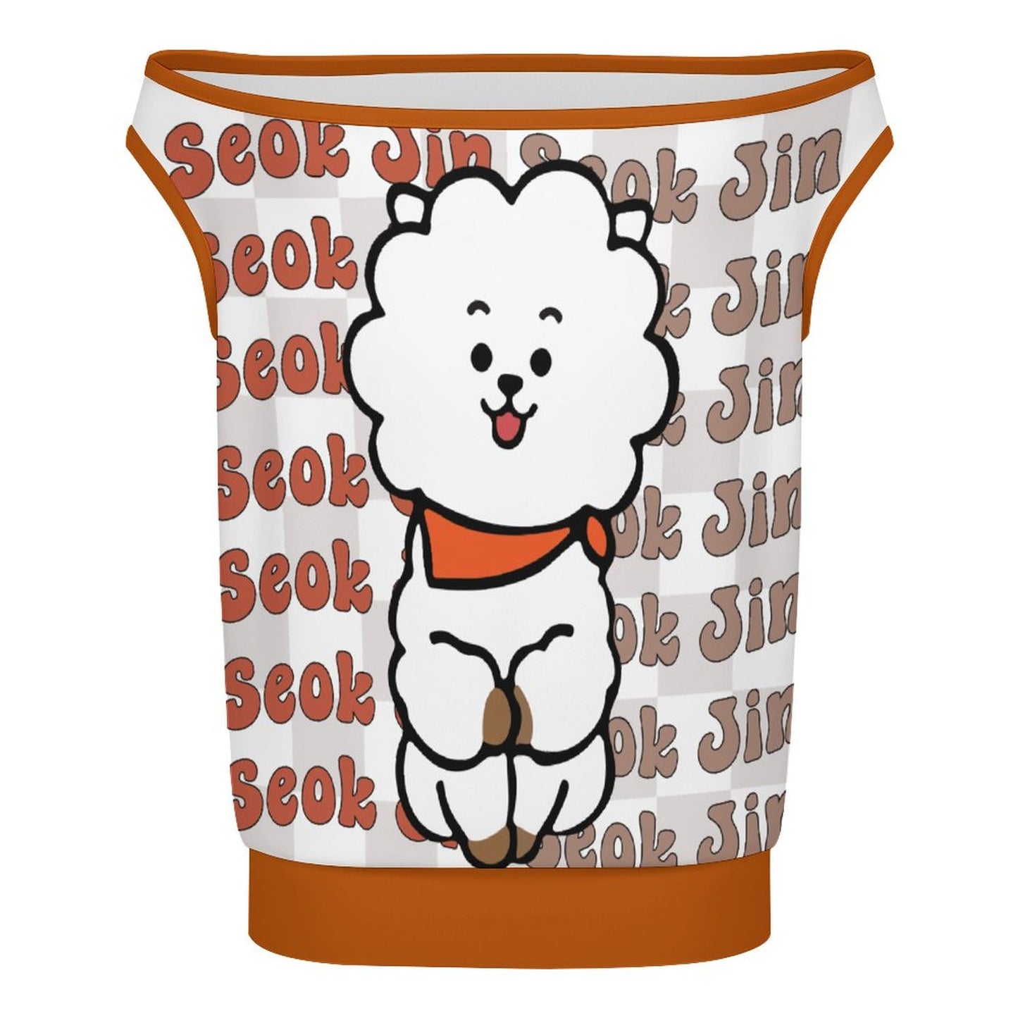 BTS Jin BT21 Off-Shoulder T-Shirt | K-Pop Fan Merch All-Over Print