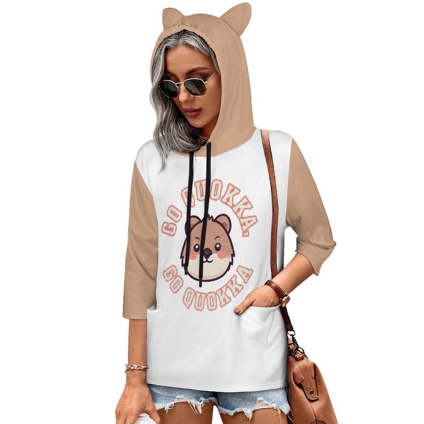 230gsm Hooded Pullover(All-Over Printing) — front view