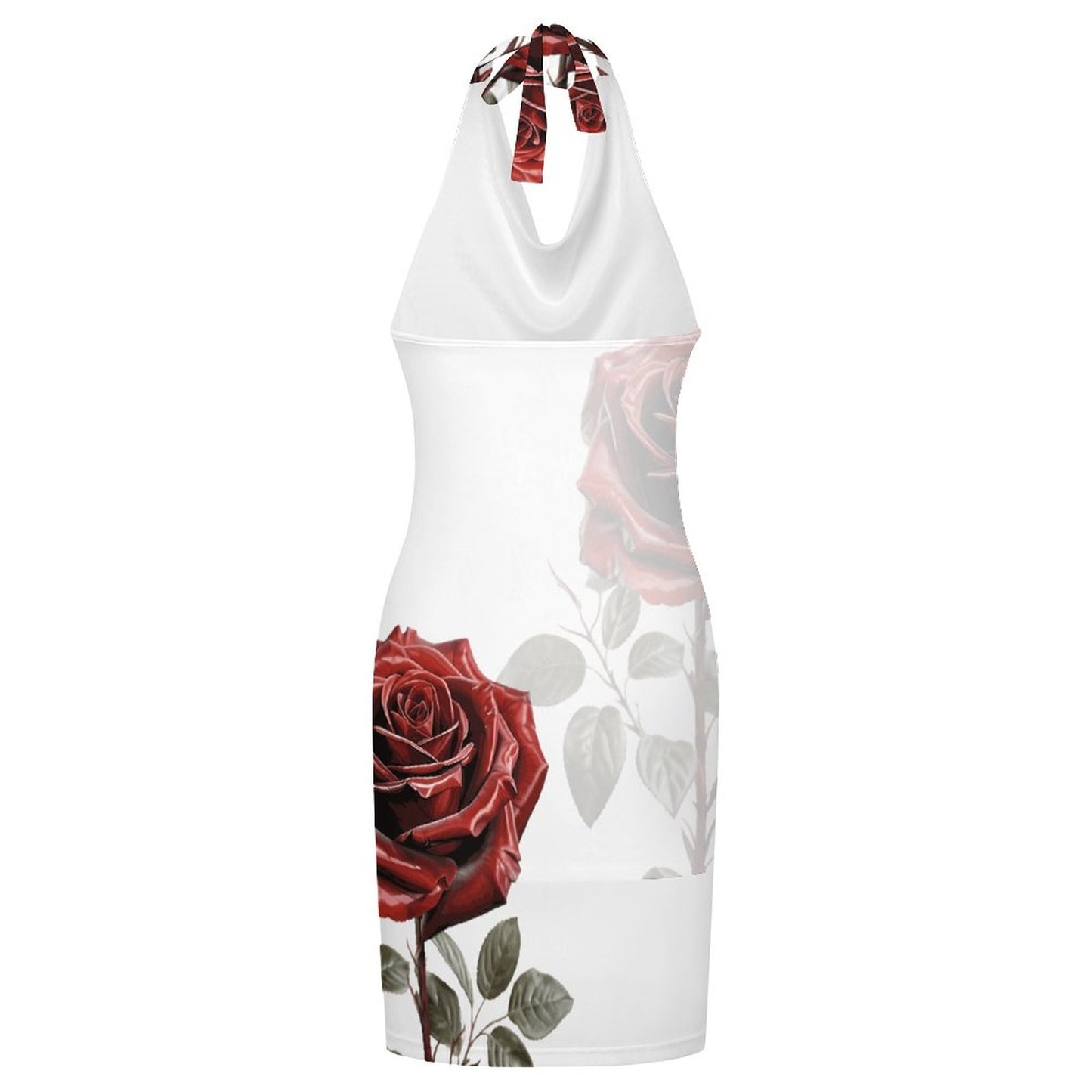 Roses Are Red Mesh Swimsuit Cover-Up Dress | Beach Vacation Swimwear Gift