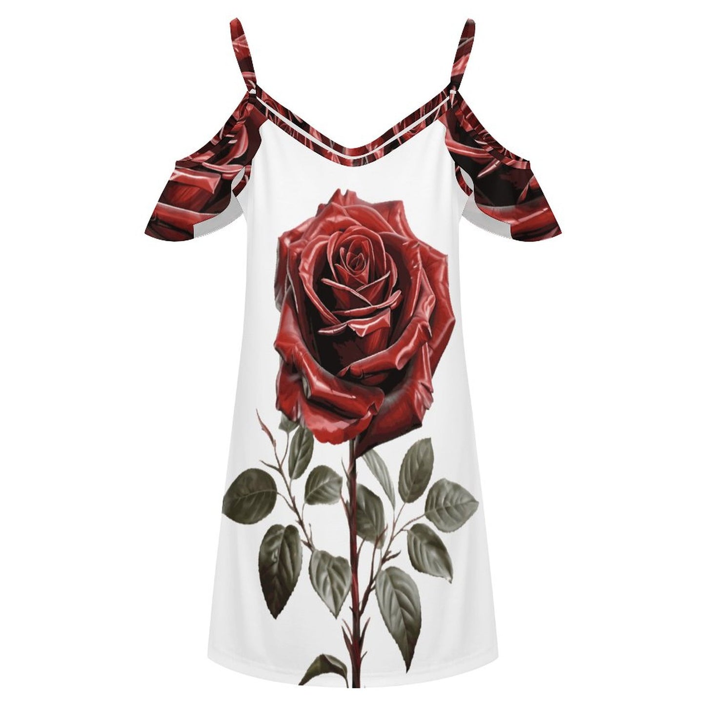 Buy Me All the Books Ruffle Spaghetti Strap Dress | BookTok Inspired Bookish Gift