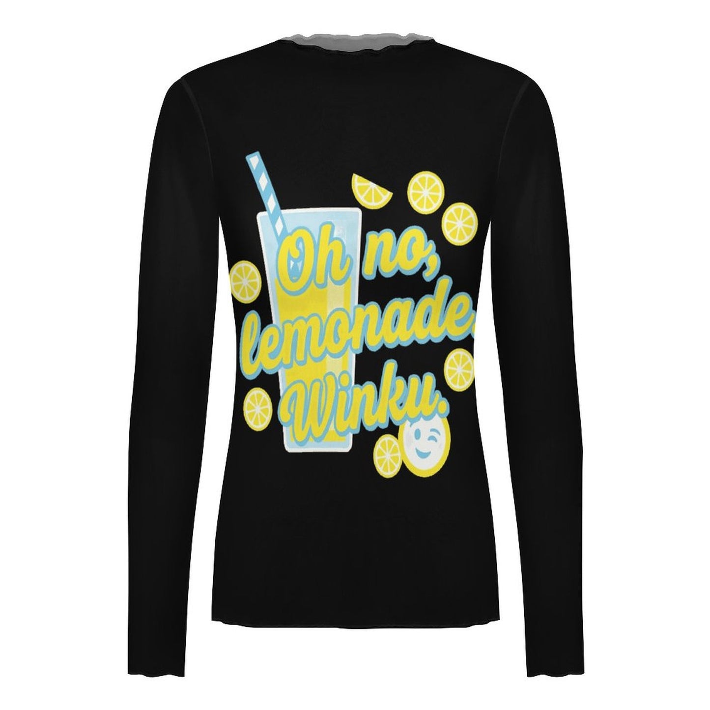 100gsm High Neck Mesh Top For Women(All-Over Printing) — lifestyle model view