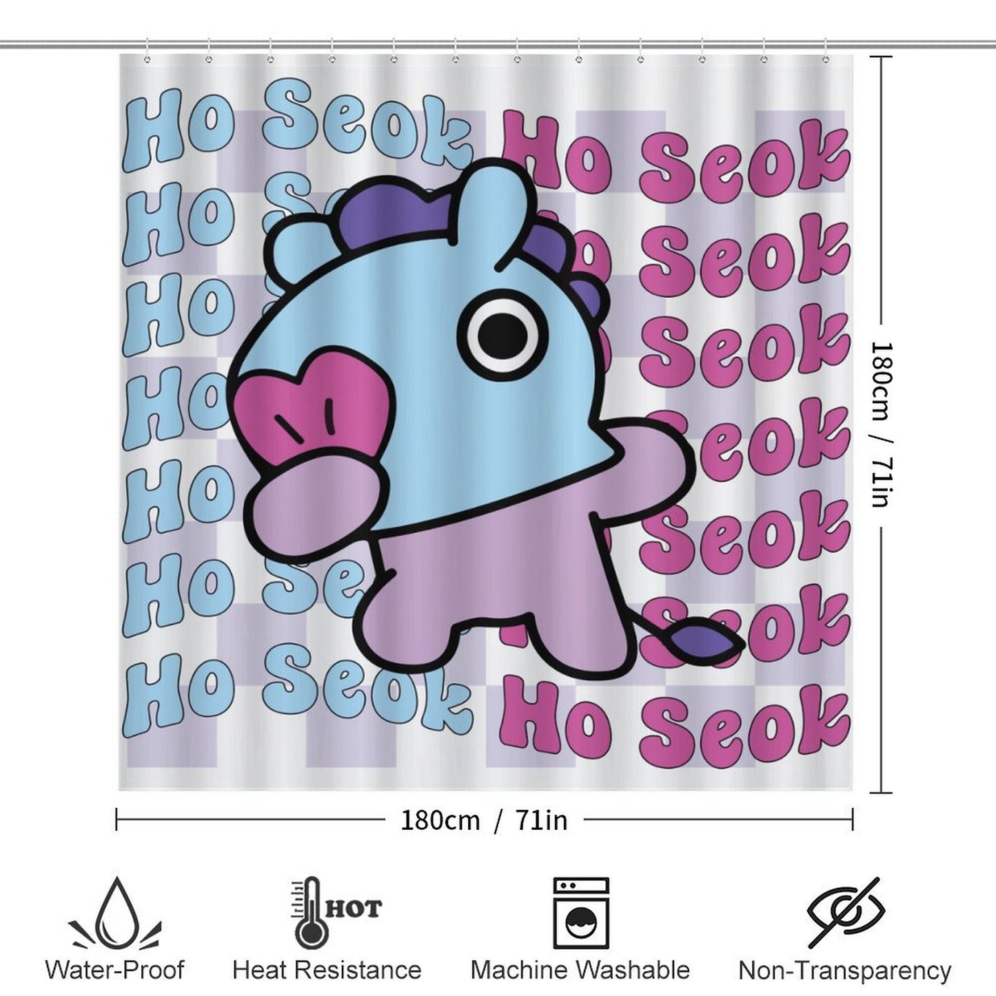 BT21 Mang J-Hope Hoseok Bathroom 4-Piece Set | K-Pop Fan Home Decor Gift