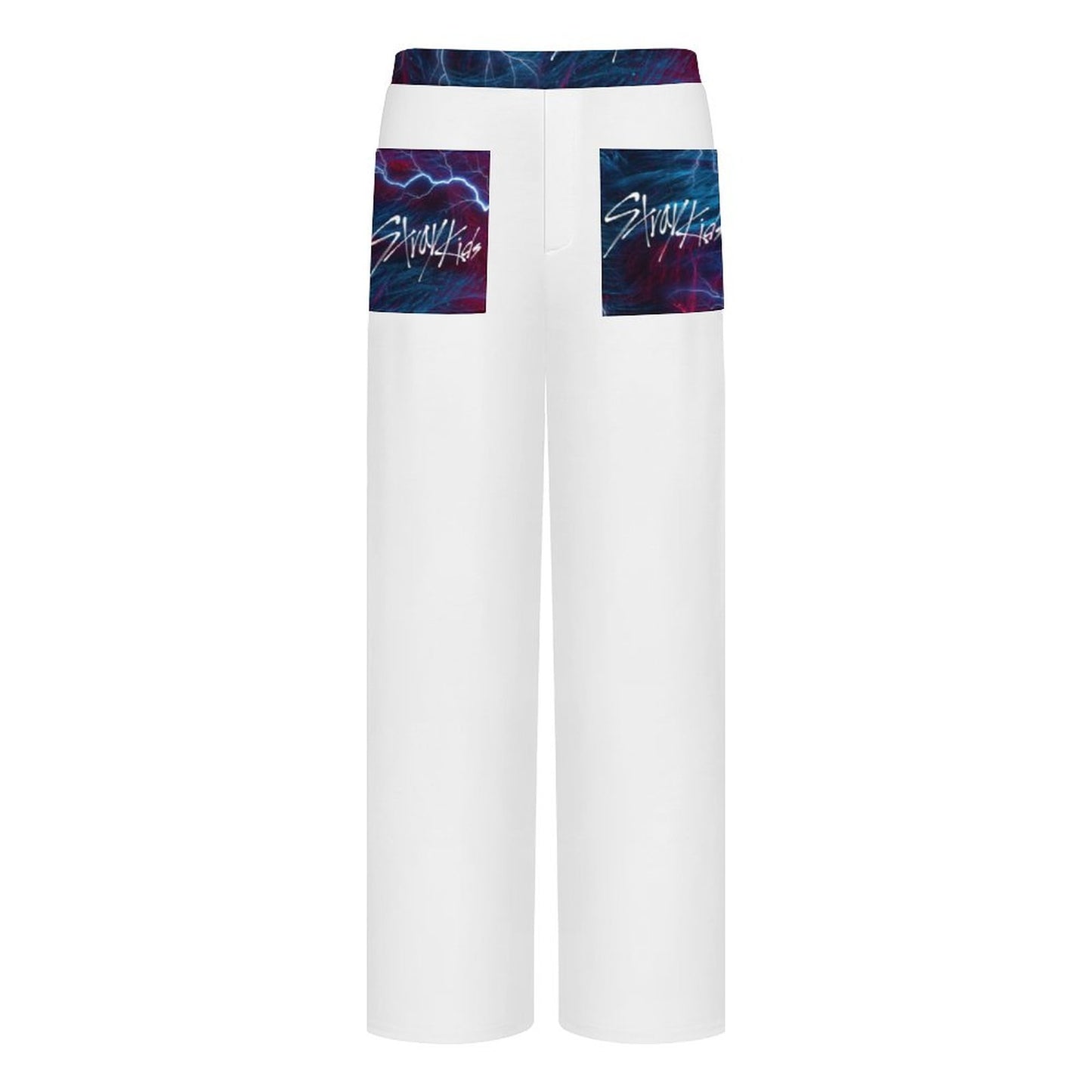200gsm Women's Straight Wide Leg Pants(All-Over Printing)