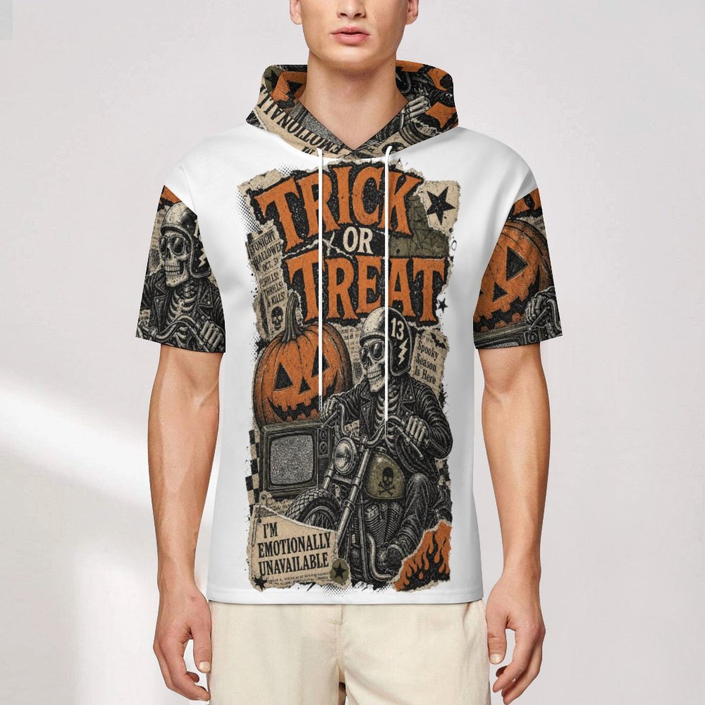 280gsm Men's Mid Sleeved Hoodie(All-Over Printing)