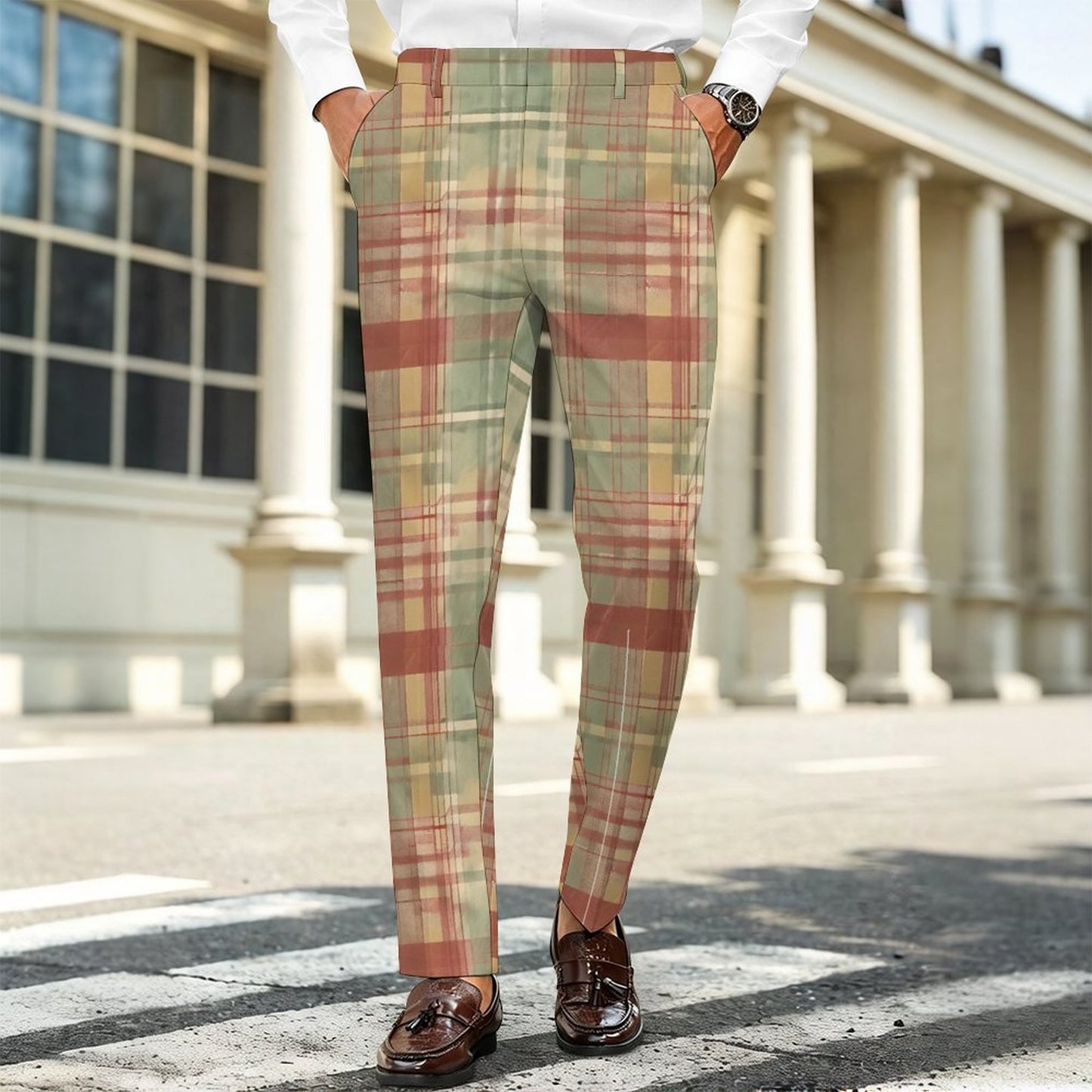 260gsm Suit Casual Pants For Men(All-Over Printing)