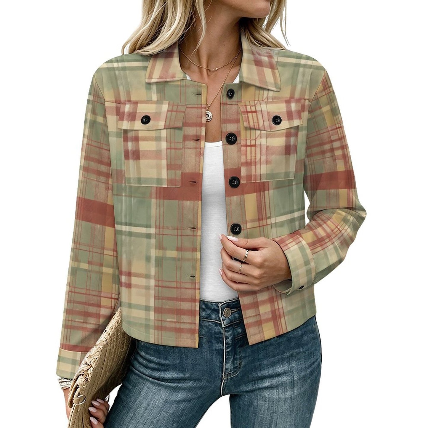 230gsm Short-Sleeved Shirt Jacket(All-Over Printing)