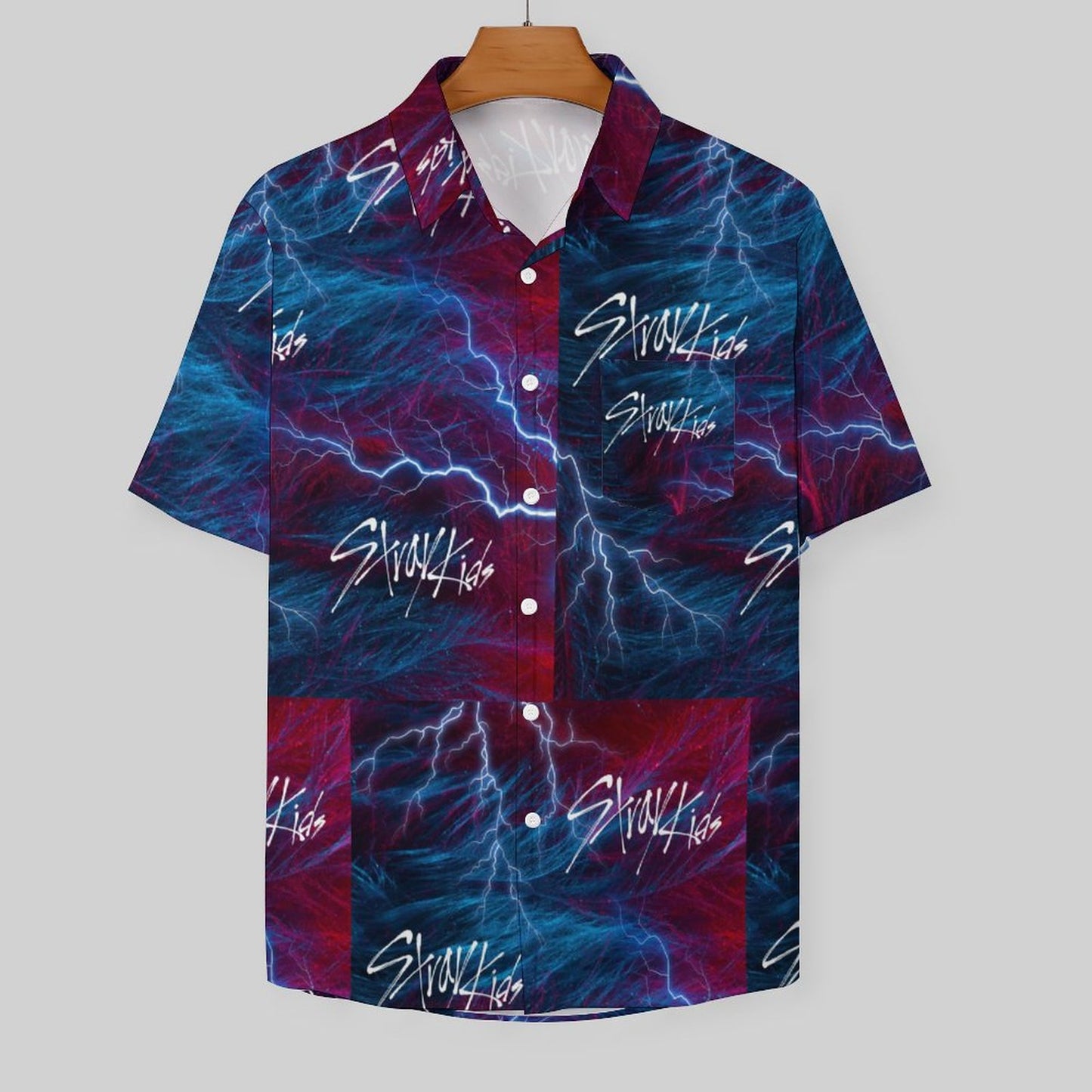 Men's Short Sleeve Father's Day Shirt with Pocket(XS-7XL)