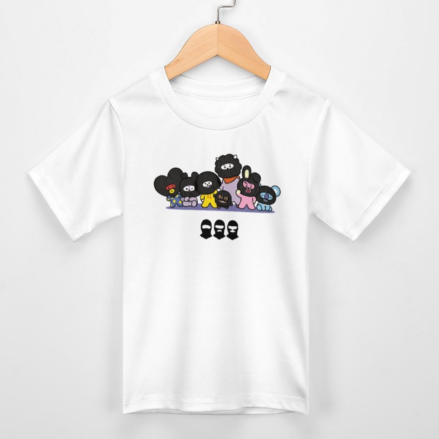 BT21 Hooligan Inspired Kids Cotton T-Shirt – Premium 190gsm K-Pop Children's Tee