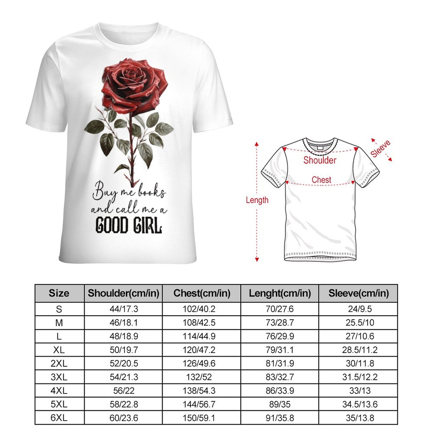 Buy Me All the Books and Call Me a Good Girl Women's T-Shirt | Funny Bookish Gift
