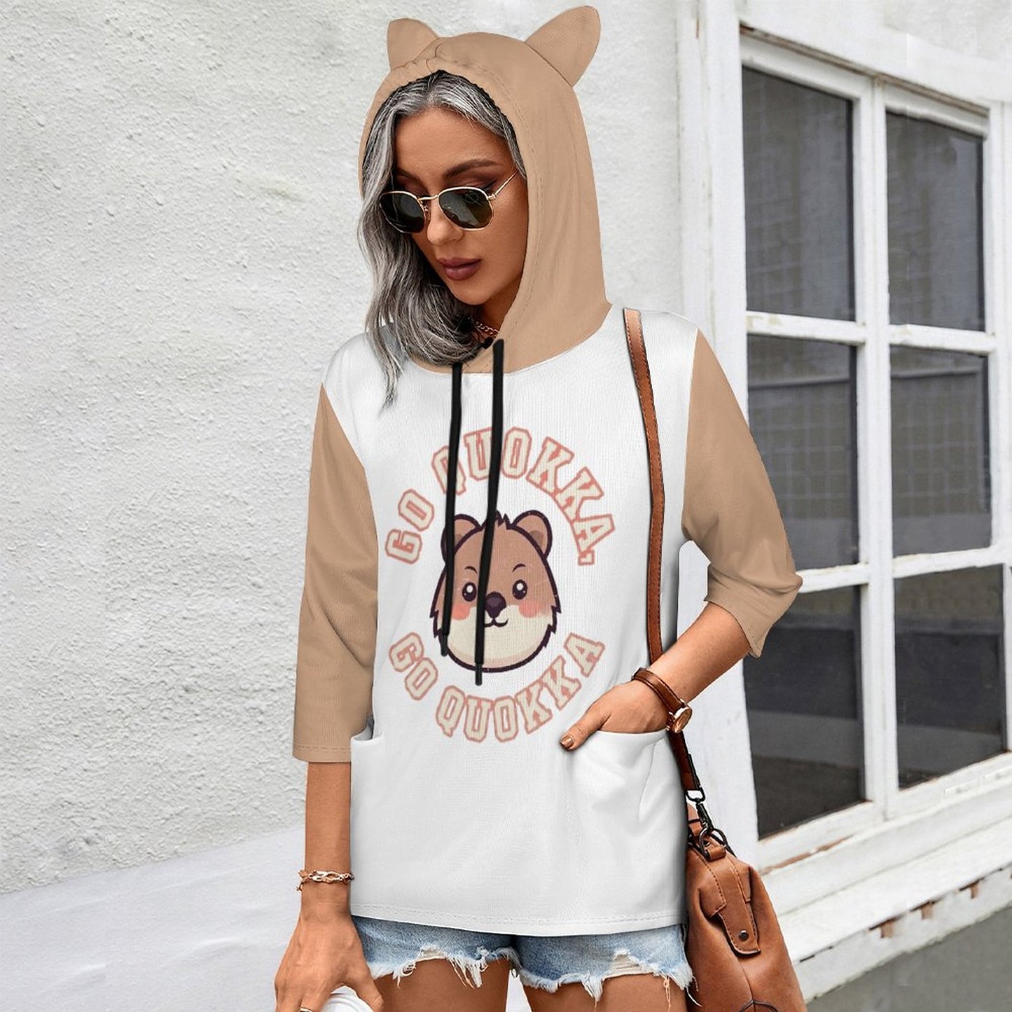 230gsm Hooded Pullover(All-Over Printing) — back view