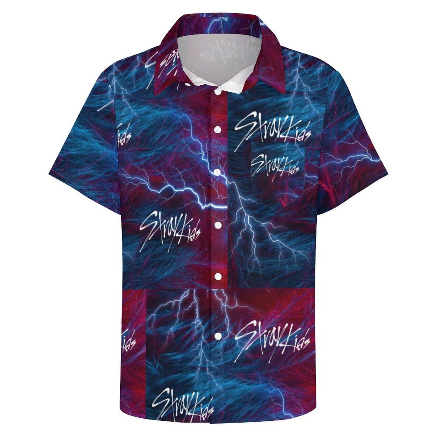Men's Short Sleeve Father's Day Shirt with Pocket(XS-7XL)