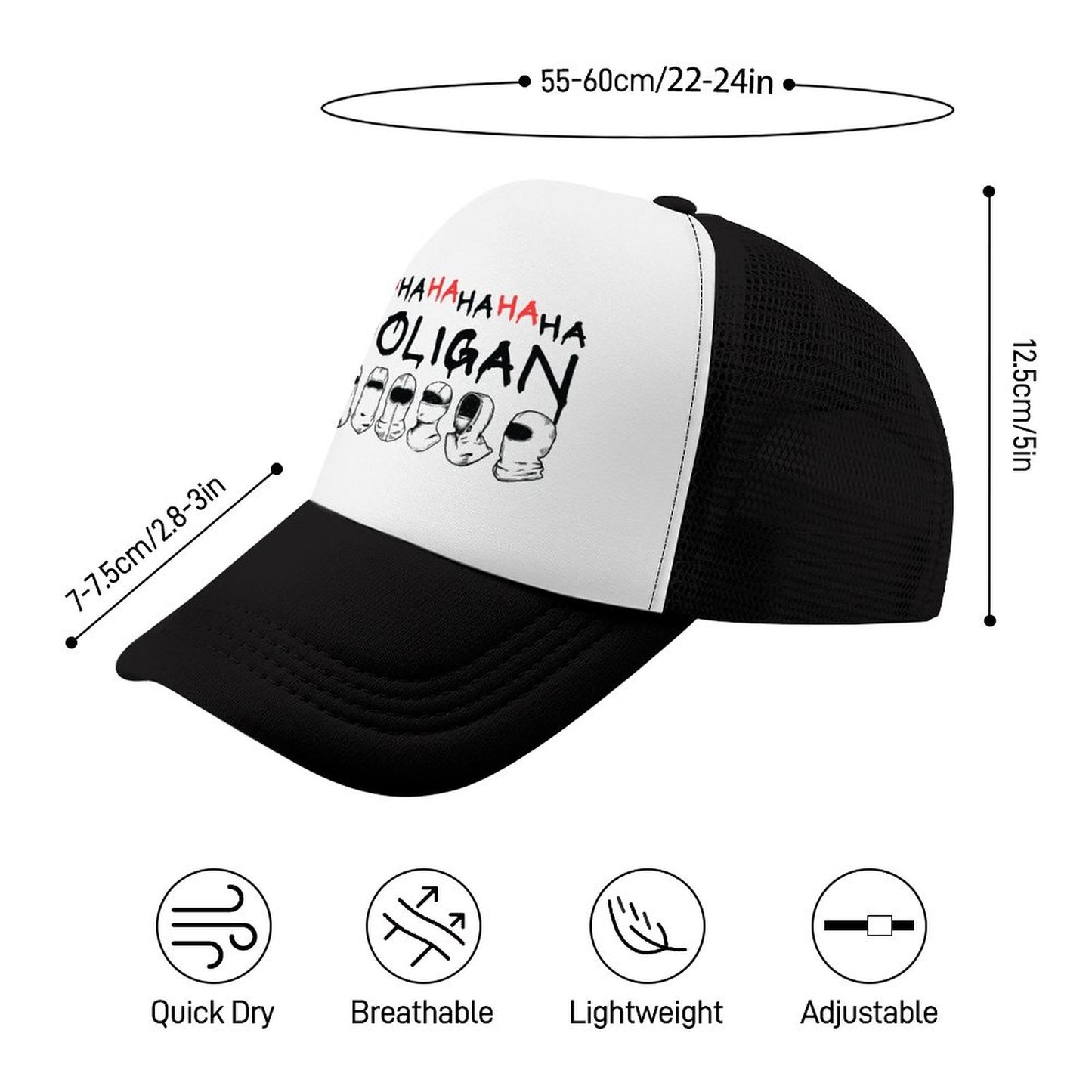 BTS Hooligan Inspired Mesh Baseball Cap | Breathable K-Pop Concert Hat | Adjustable Snapback for ARMY