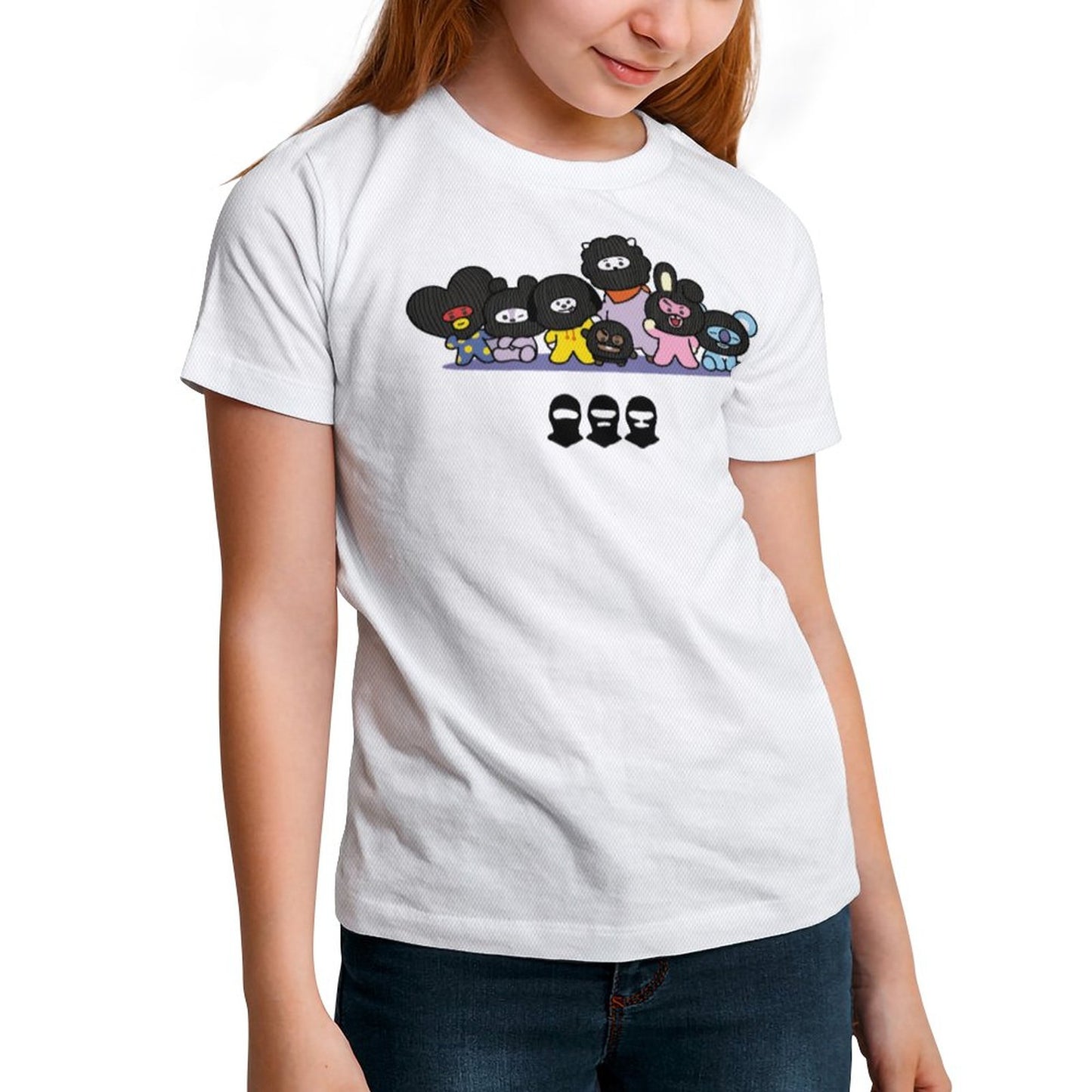 BT21 Hooligan Inspired Kids Cotton T-Shirt – Premium 190gsm K-Pop Children's Tee