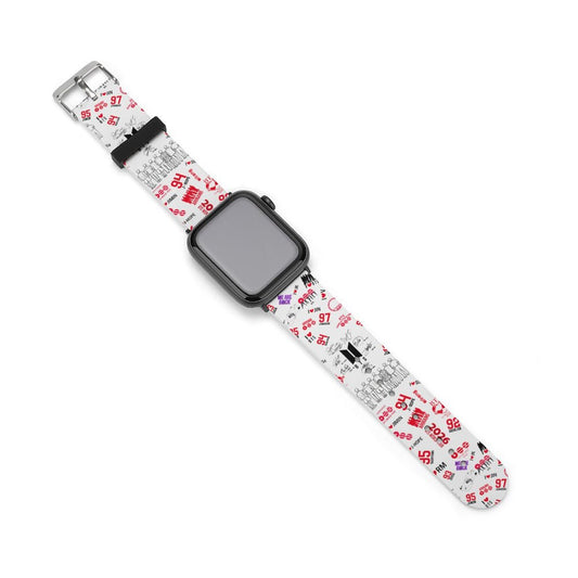 BTS Hooligan Style Silicone Apple Watch Band | Edgy K-Pop Streetwear Watch Strap for ARMY