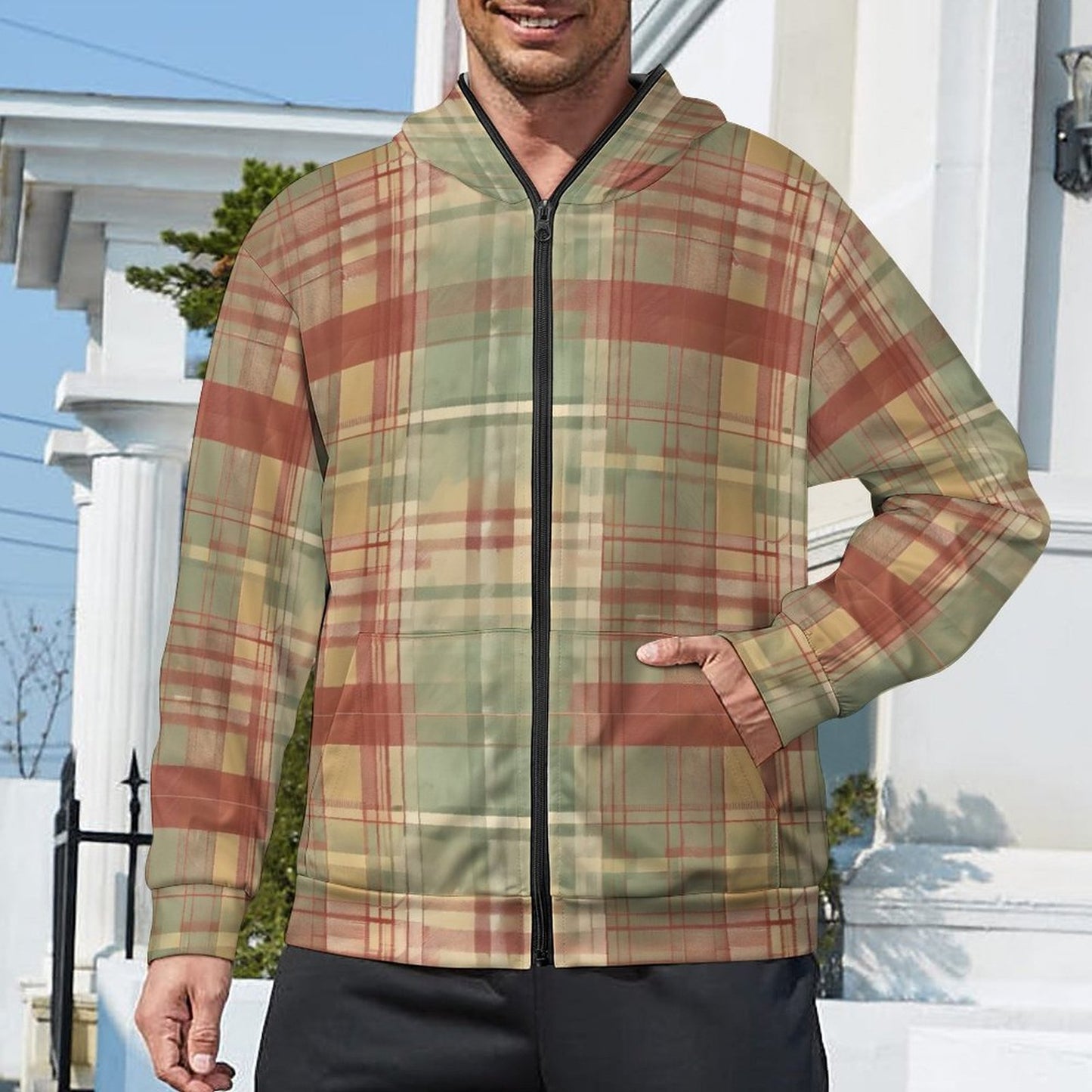 280gsm Full Zip Hoodie For Men(All-Over Printing)