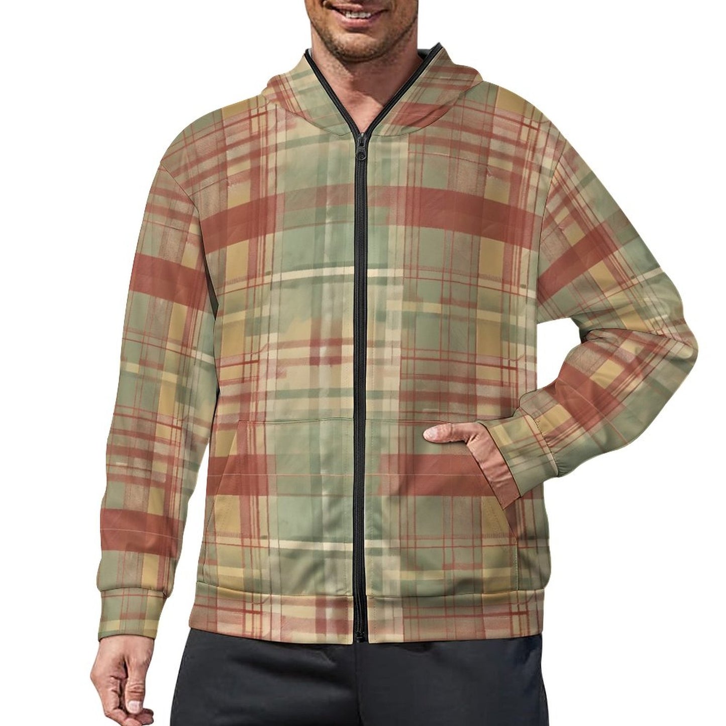 280gsm Full Zip Hoodie For Men(All-Over Printing)