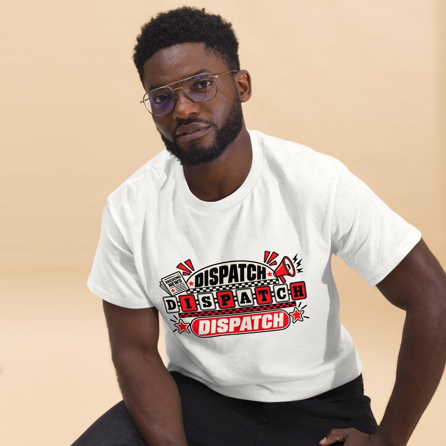 Unisex classic tee — worn view