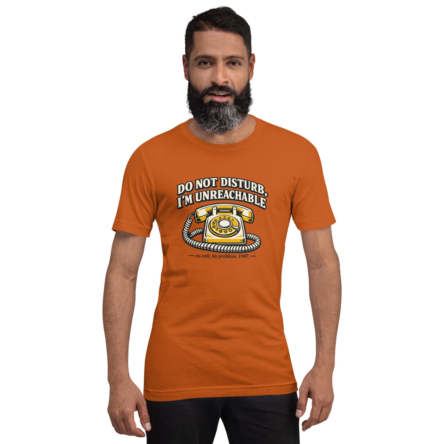 Do not Disturb I'm unreachable Unisex t-shirt — packaging