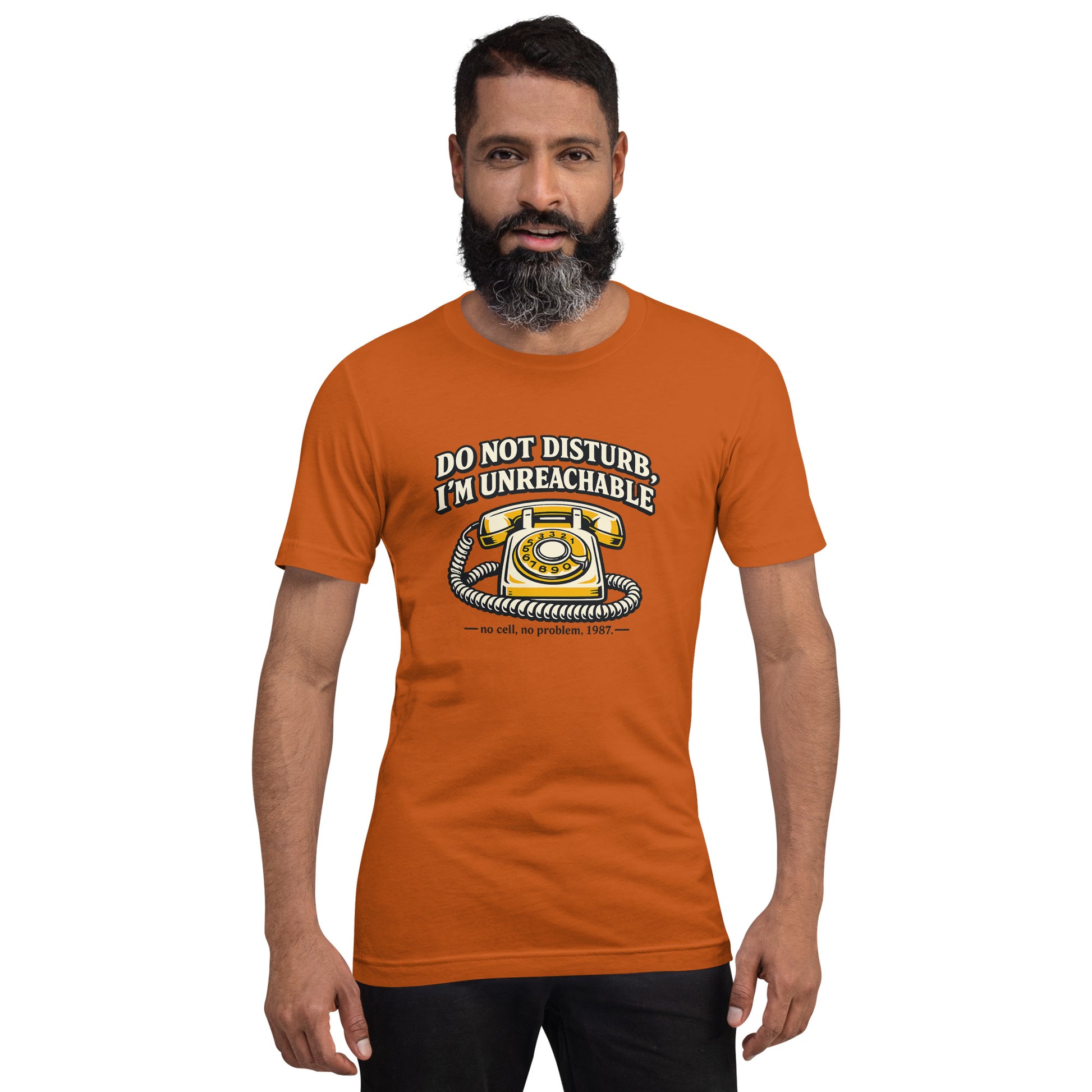 Do not Disturb I'm unreachable Unisex t-shirt — packaging